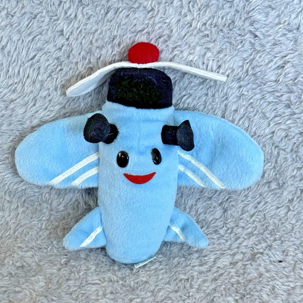 1999 CVS Stuffins Island of Misfit Toys Blue Airplane Plush Rudolph Stuffed Toy